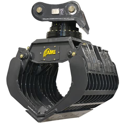 rotating grapples for mini excavators|mini excavator grapple bucket.